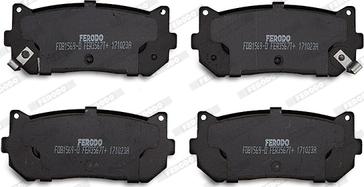 Ferodo FDB1569-D - Bremžu uzliku kompl., Disku bremzes www.autospares.lv