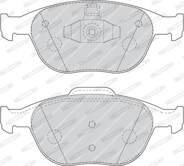 Ferodo FDB1568 - Тормозные колодки, дисковые, комплект www.autospares.lv