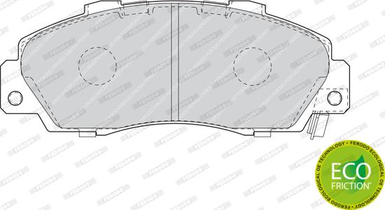 Ferodo FDB1505 - Тормозные колодки, дисковые, комплект www.autospares.lv