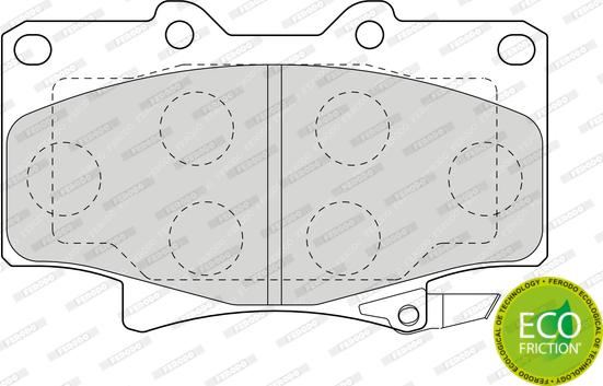 Ferodo FDB1502 - Bremžu uzliku kompl., Disku bremzes www.autospares.lv