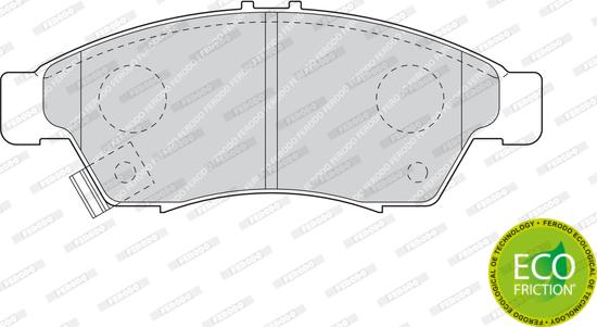 Ferodo FDB1533 - Bremžu uzliku kompl., Disku bremzes www.autospares.lv