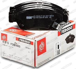 Ferodo FDB1533 - Bremžu uzliku kompl., Disku bremzes www.autospares.lv