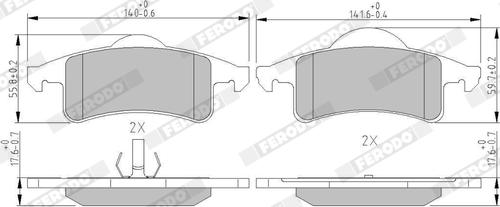 Ferodo FDB1524 - Bremžu uzliku kompl., Disku bremzes www.autospares.lv