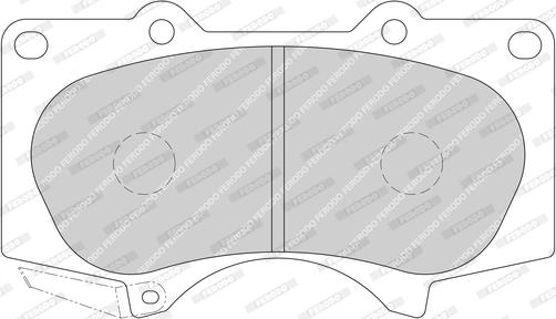 Ferodo FDB1698-D - Тормозные колодки, дисковые, комплект www.autospares.lv