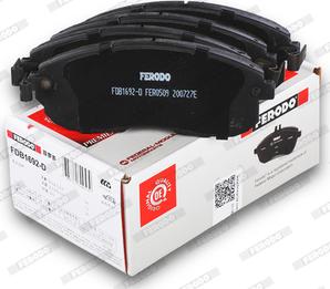 Ferodo FDB1692-D - Bremžu uzliku kompl., Disku bremzes www.autospares.lv