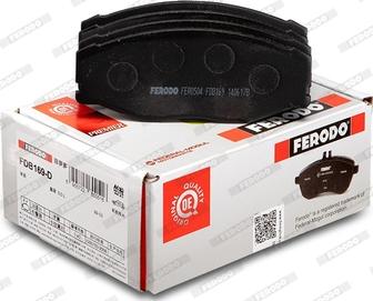 Ferodo FDB169-D - Brake Pad Set, disc brake www.autospares.lv