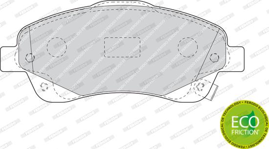 Ferodo FDB1648 - Bremžu uzliku kompl., Disku bremzes www.autospares.lv