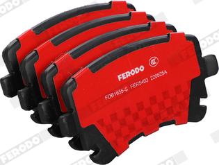 Ferodo FDB1655-S - Тормозные колодки, дисковые, комплект www.autospares.lv