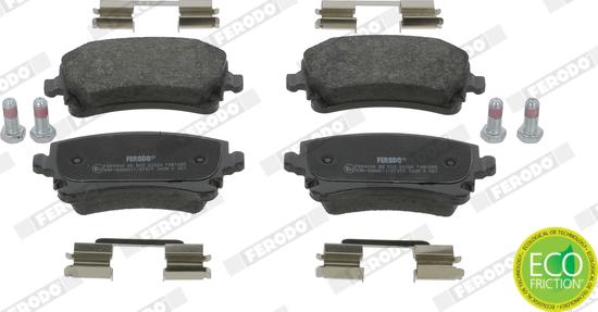 Ferodo FDB1655 - Brake Pad Set, disc brake www.autospares.lv