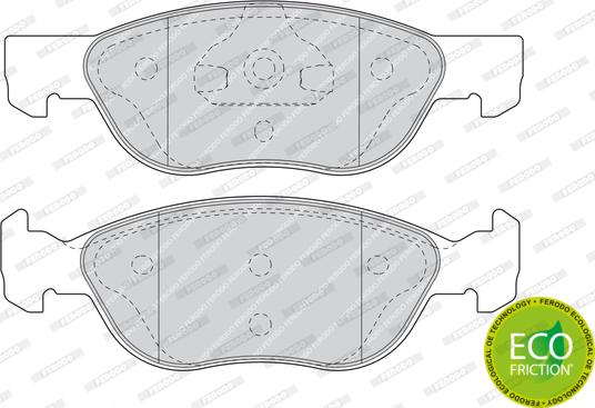 Ferodo FDB1651 - Brake Pad Set, disc brake www.autospares.lv