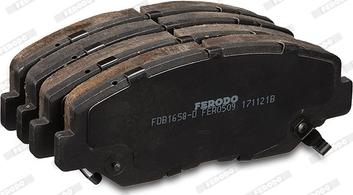 Ferodo FDB1658-D - Bremžu uzliku kompl., Disku bremzes autospares.lv