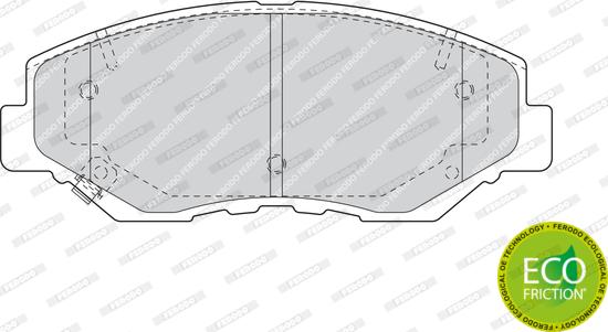 Ferodo FDB1658 - Bremžu uzliku kompl., Disku bremzes www.autospares.lv