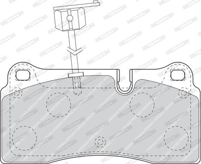 Ferodo FDB1665 - Bremžu uzliku kompl., Disku bremzes www.autospares.lv