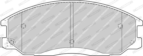 Ferodo FDB1605-D - Тормозные колодки, дисковые, комплект www.autospares.lv