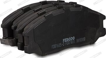 Ferodo FDB1605-D - Bremžu uzliku kompl., Disku bremzes www.autospares.lv