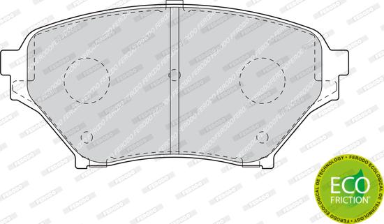 Ferodo FDB1600 - Bremžu uzliku kompl., Disku bremzes www.autospares.lv