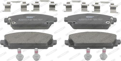 Ferodo FDB1601 - Brake Pad Set, disc brake www.autospares.lv