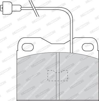 Ferodo FDB160 - Тормозные колодки, дисковые, комплект www.autospares.lv