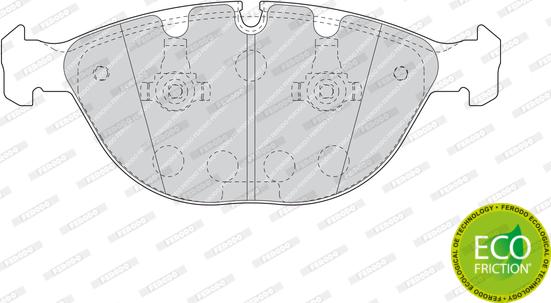 Ferodo FDB1618 - Bremžu uzliku kompl., Disku bremzes www.autospares.lv