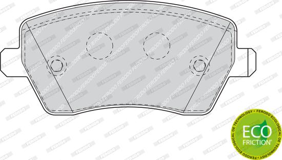 Ferodo FDB1617 - Brake Pad Set, disc brake www.autospares.lv