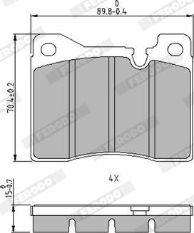 Ferodo FDB161 - Brake Pad Set, disc brake www.autospares.lv