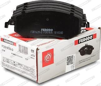 Ferodo FDB1639-D - Bremžu uzliku kompl., Disku bremzes www.autospares.lv