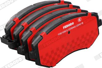 Ferodo FDB1639-S - Brake Pad Set, disc brake www.autospares.lv