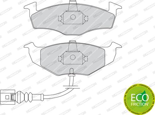 Ferodo FDB1634 - Brake Pad Set, disc brake www.autospares.lv