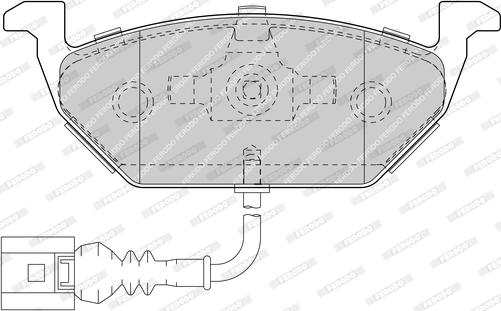 Ferodo FDB1635-D - Тормозные колодки, дисковые, комплект www.autospares.lv