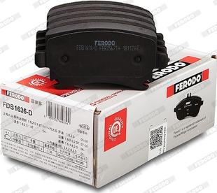 Ferodo FDB1636-D - Тормозные колодки, дисковые, комплект www.autospares.lv