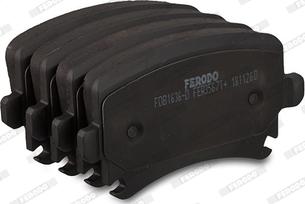 Ferodo FDB1636-D - Тормозные колодки, дисковые, комплект www.autospares.lv