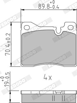 Ferodo FDB163 - Brake Pad Set, disc brake www.autospares.lv