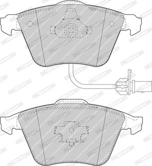 Ferodo FDB1629-OES - Тормозные колодки, дисковые, комплект www.autospares.lv