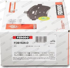 Ferodo FDB1628-D - Bremžu uzliku kompl., Disku bremzes www.autospares.lv