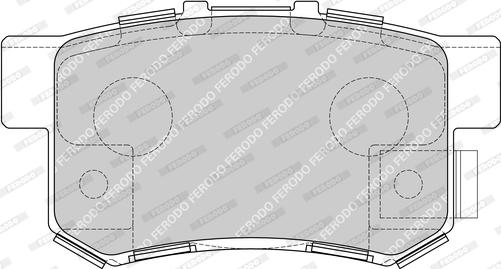 Ferodo FDB1679-D - Brake Pad Set, disc brake www.autospares.lv