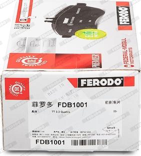 Ferodo FDB1001 - Bremžu uzliku kompl., Disku bremzes www.autospares.lv