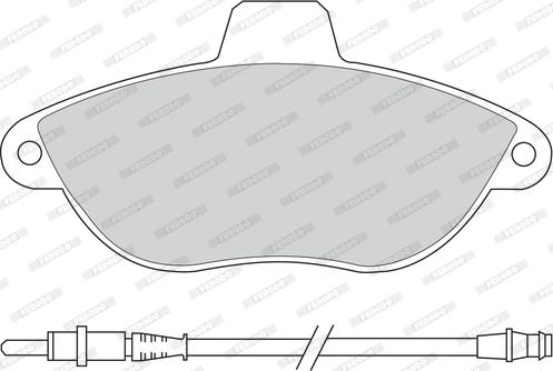 Ferodo FDB1002 - Brake Pad Set, disc brake www.autospares.lv