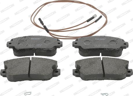 Ferodo FDB101 - Тормозные колодки, дисковые, комплект www.autospares.lv