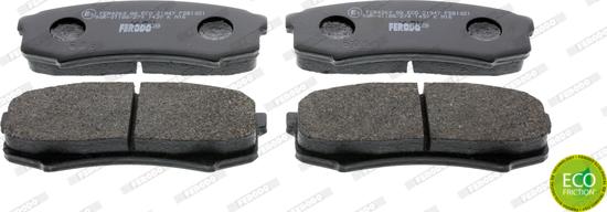 Ferodo FDB1021 - Brake Pad Set, disc brake www.autospares.lv