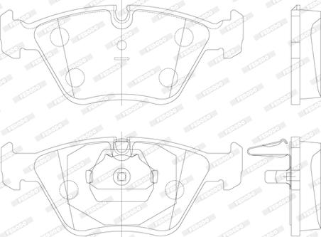 Ferodo FDB1073 - Bremžu uzliku kompl., Disku bremzes www.autospares.lv