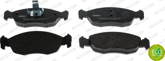 Ferodo FDB1168 - Тормозные колодки, дисковые, комплект www.autospares.lv