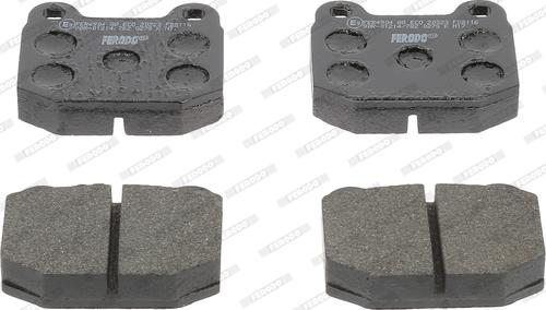 Ferodo FDB116 - Brake Pad Set, disc brake www.autospares.lv