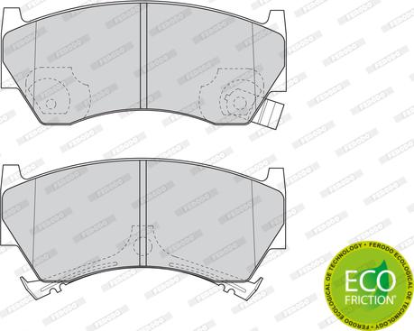 Ferodo FDB1103 - Brake Pad Set, disc brake www.autospares.lv