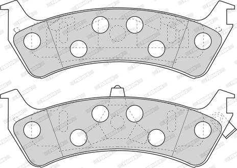 Ferodo FDB1130 - Bremžu uzliku kompl., Disku bremzes www.autospares.lv