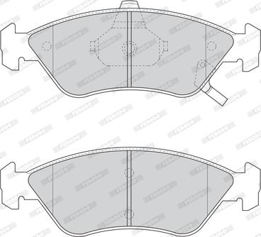 Ferodo FDB1125 - Тормозные колодки, дисковые, комплект www.autospares.lv