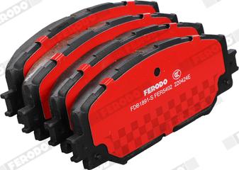 Ferodo FDB1891-S - Brake Pad Set, disc brake www.autospares.lv