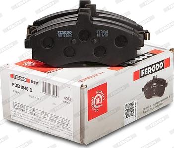 Ferodo FDB1840-D - Bremžu uzliku kompl., Disku bremzes www.autospares.lv