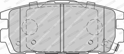 Ferodo FDB1841-D - Тормозные колодки, дисковые, комплект www.autospares.lv