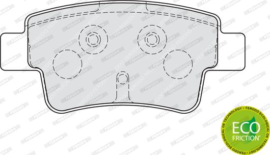 Ferodo FDB1858 - Bremžu uzliku kompl., Disku bremzes www.autospares.lv