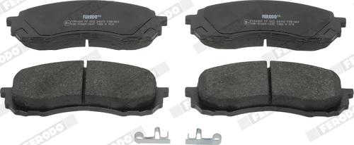 Ferodo FDB1863 - Brake Pad Set, disc brake www.autospares.lv